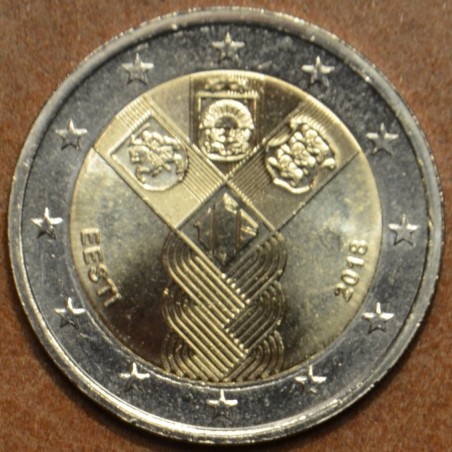 euroerme érme 2 Euro Észtország 2018 - A balti államok függetlenség...
