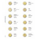 Lindner pages into PUBLICA album of 2 Euro coins 2017  (July - December)