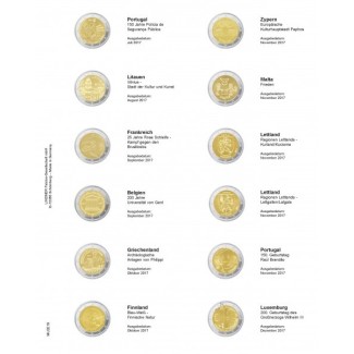 euroerme érme Lindner PUBLICA gyűjtőlap 2 Eurós érmékre - 2017 (júl...