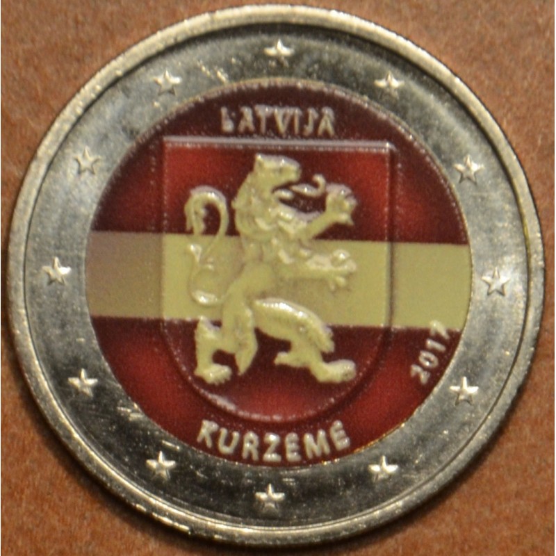 Euromince mince 2 Euro Lotyšsko 2017 - Región Kurzeme II. (farebná ...