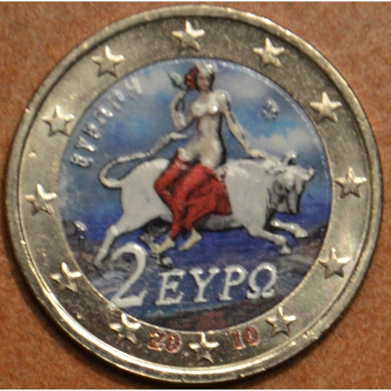 euroerme érme 2 Euro Görögország 2010 - Európa (színezett UNC)