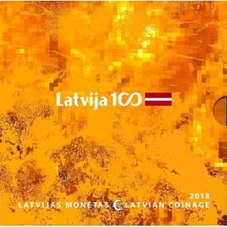 euroerme érme Lettország 2018 - 9 részes forgalmi sor (BU)