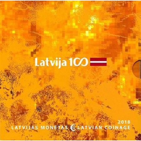 euroerme érme Lettország 2018 - 9 részes forgalmi sor (BU)