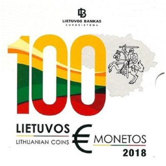 Official set of 8 coins of Lithuania 2018  (BU)