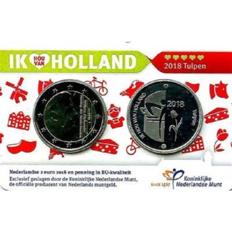 Euromince mince 2 Euro Holandsko 2018 - Holland coin fair (BU)