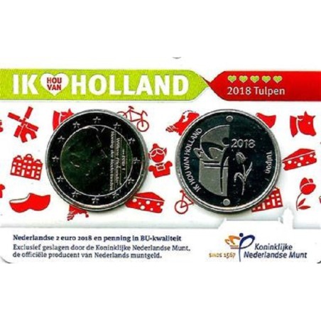 Euromince mince 2 Euro Holandsko 2018 - Holland coin fair (BU)