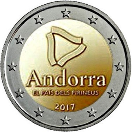 eurocoin eurocoins 2 Euro Andorra 2017 - The Pyrenean country (UNC)