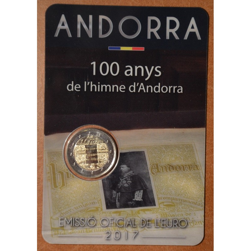 eurocoin eurocoins 2 Euro Andorra 2017 - 100 years of the anthem (B...