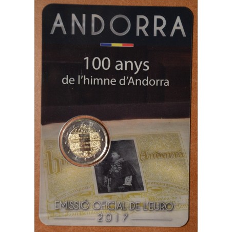 Euromince mince 2 Euro Andorra 2017 - 100 rokov hymny (BU karta)