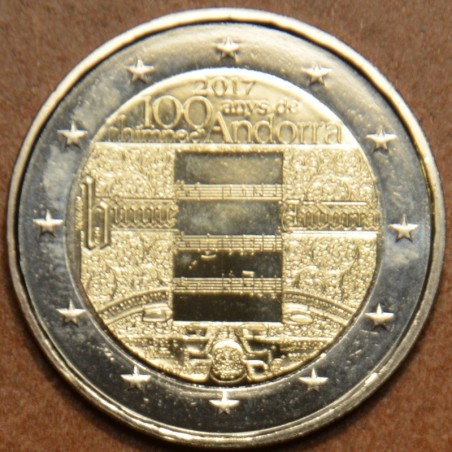 Euromince mince 2 Euro Andorra 2017 - 100 rokov hymny (UNC)