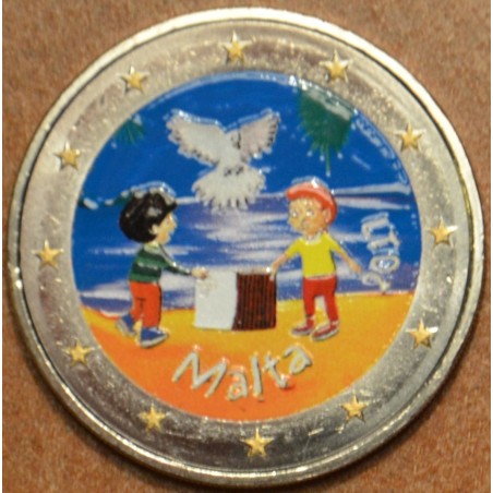 Euromince mince 2 Euro Malta 2017 - Solidarita s deťmi III. (farebn...