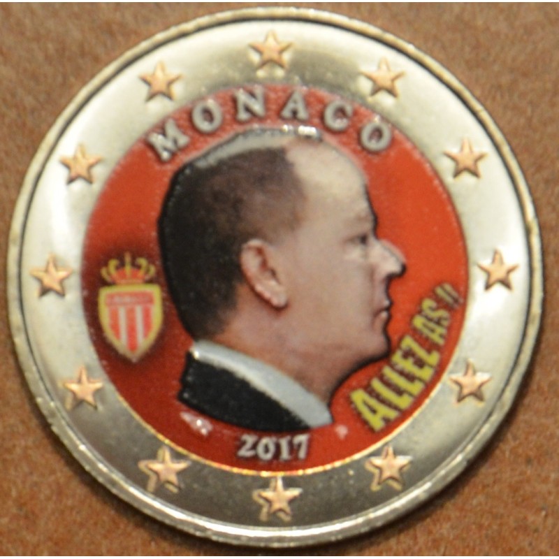 eurocoin eurocoins 2 Euro Monaco 2017 (colored UNC)