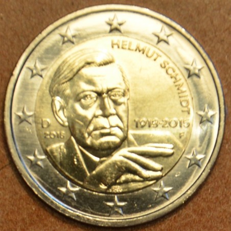 Euromince mince 2 Euro Nemecko 2018 \\"F\\" Helmut Schmidt (UNC)