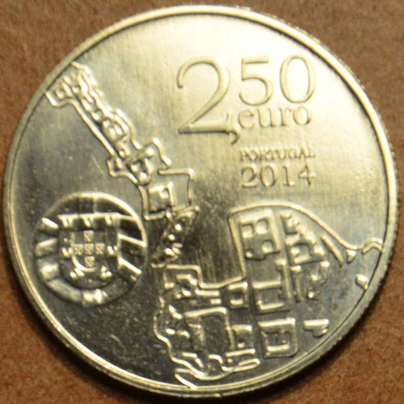 Euromince mince 2,5 Euro Portugalsko 2014 - Univerzita v Coimbre (UNC)