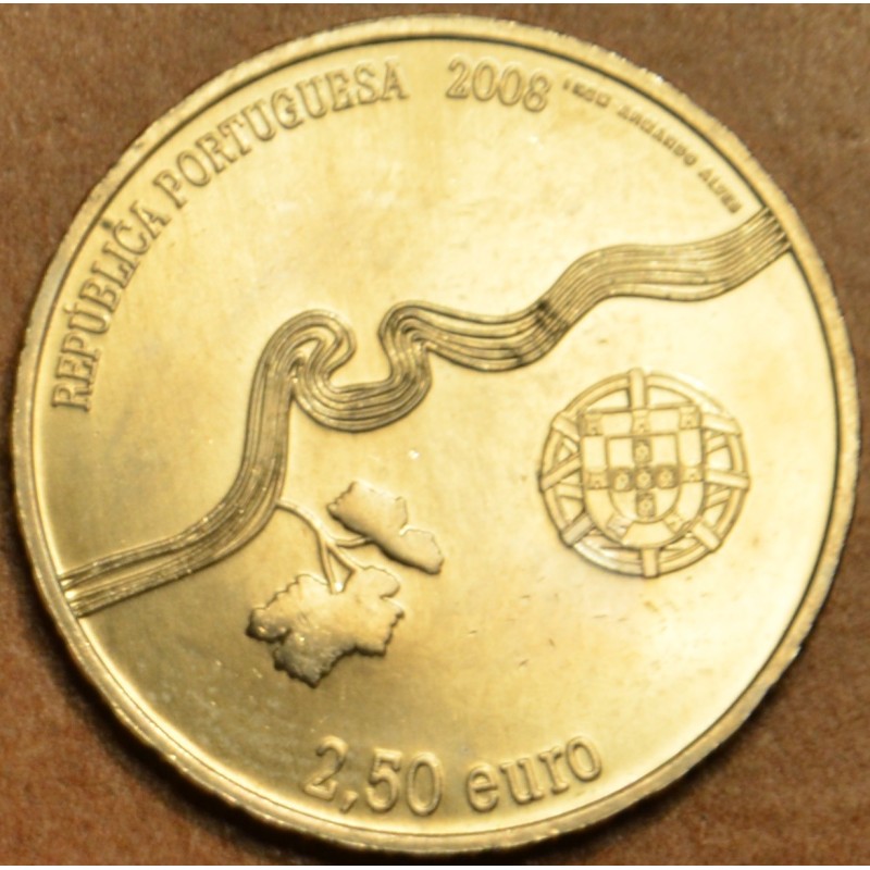 Euromince mince 2,5 Euro Portugalsko 2008 - UNESCO: Vinice Alto Dou...