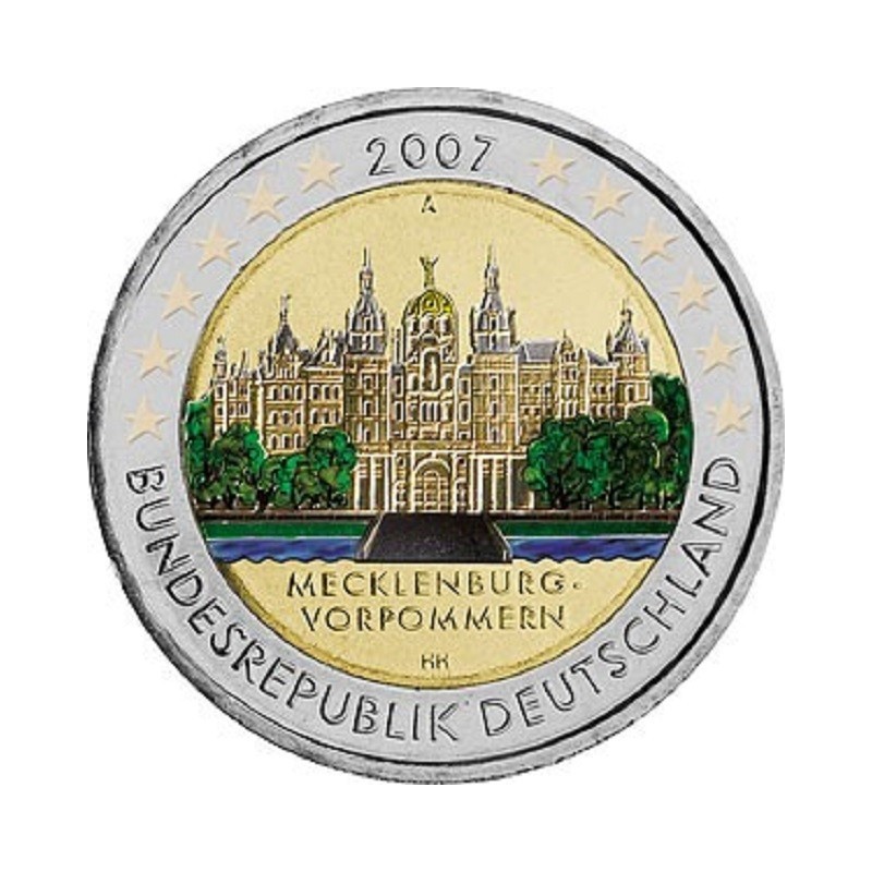 Euromince mince 2 Euro Germany \\"A\\" 2007 - Meklenbursko-Predpomo...