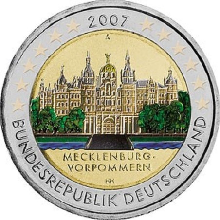Euromince mince 2 Euro Germany \\"A\\" 2007 - Meklenbursko-Predpomo...
