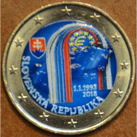 Euromince mince 2 Euro Slovensko 2018 - 25. výročie vzniku V. (fare...