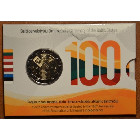 eurocoin eurocoins 2 Euro Lithuania 2018 - Baltic Community Issue -...