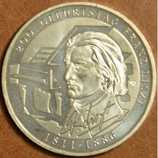 euroerme érme 10 Euro Németország \\"G\\" 2011 Liszt Ferenc (UNC)