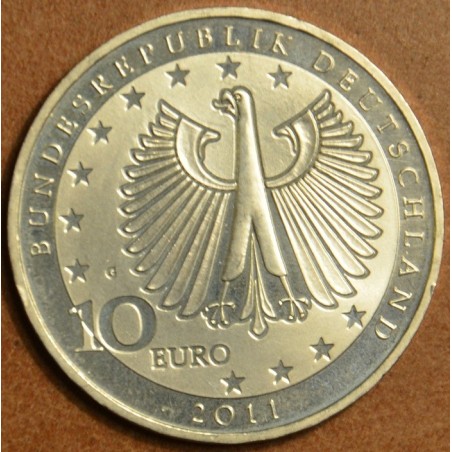 Euromince mince 10 Euro Nemecko \\"G\\" 2011 Franz Liszt (UNC)