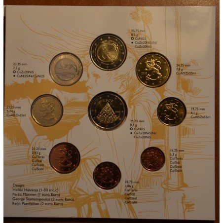 Euromince mince Fínsko 2009 - sada 9 euromincí II. (BU)