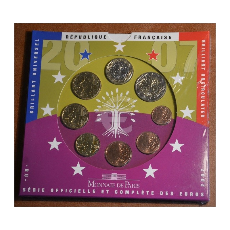 eurocoin eurocoins France 2007 set of 8 eurocoins (BU)