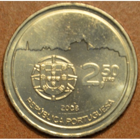 euroerme érme 2,5 Euro Portugália 2008 - Porto központja (UNC)