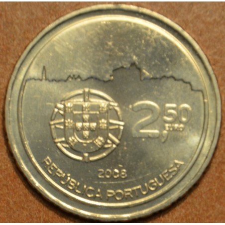 Euromince mince 2,5 Euro Portugalsko 2008 - UNESCO: Centrum mesta P...