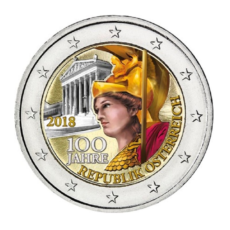 euroerme érme 2 Euro Ausztria 2018 - Az osztrák köztársaság 100. év...
