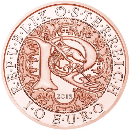 Euromince mince 10 Euro Rakúsko 2018 - Rafael anjel uzdravenia (UNC)