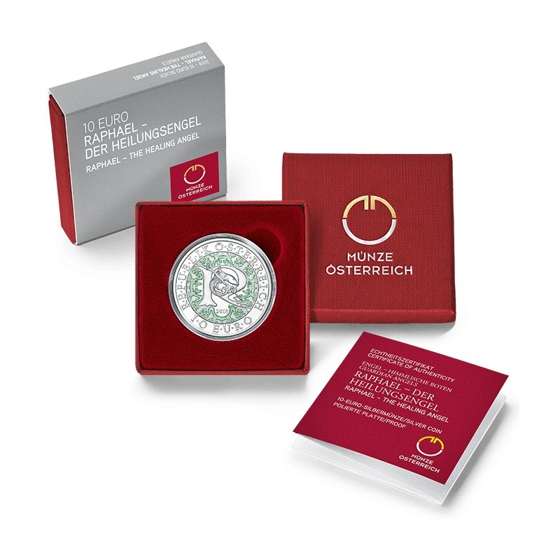 eurocoin eurocoins 10 Euro Austria 2018 - Raphael healing angel (Pr...