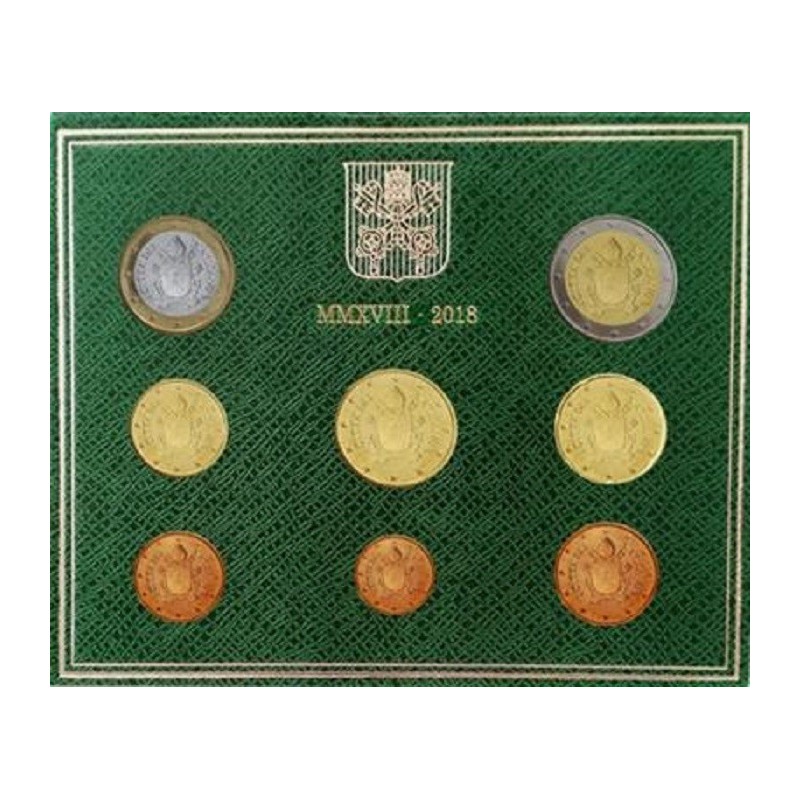 Euromince mince Vatikán 2018 sada 8 euromincí (BU)