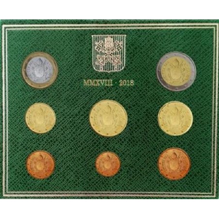 eurocoin eurocoins Vatican 2018 set of 8 coins (BU)