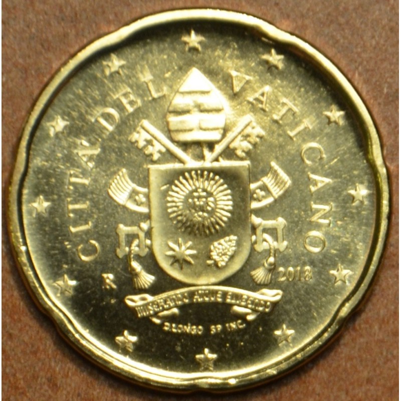 Euromince mince 20 cent Vatikán 2018 (BU)