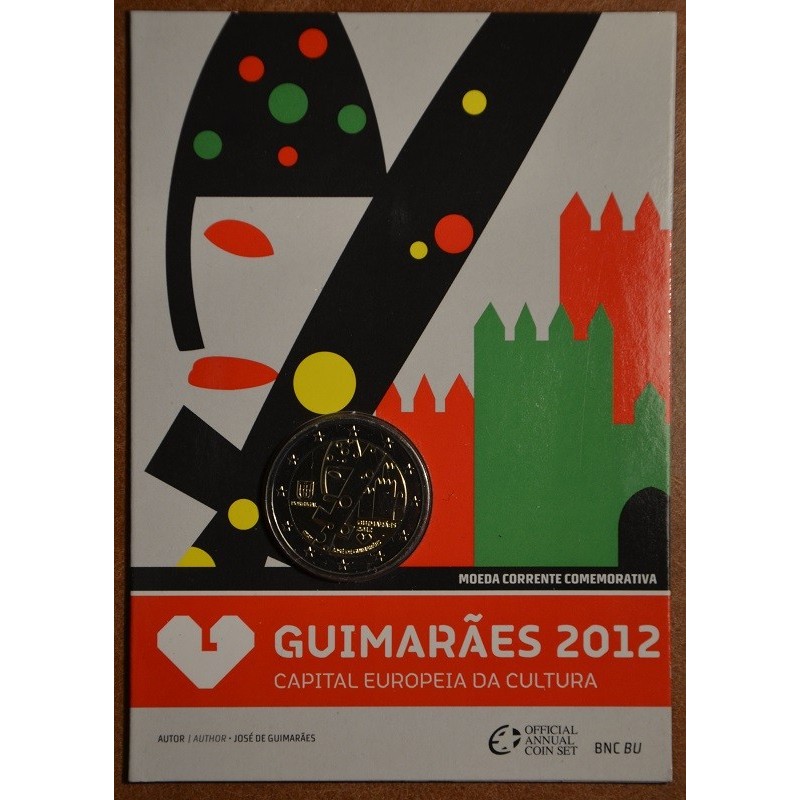 Euromince mince 2 Euro Portugalsko 2012 - Guimaraes: Hlavné mesto k...