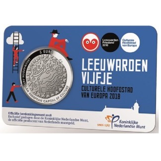 Euromince mince 5 Euro Holandsko 2018 - Leeuwarden (UNC)