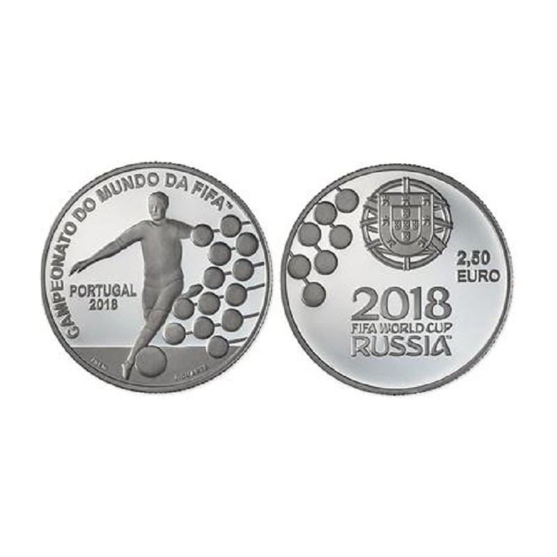 Euromince mince 2,5 Euro Portugalsko 2018 - FIFA 2018 (UNC)