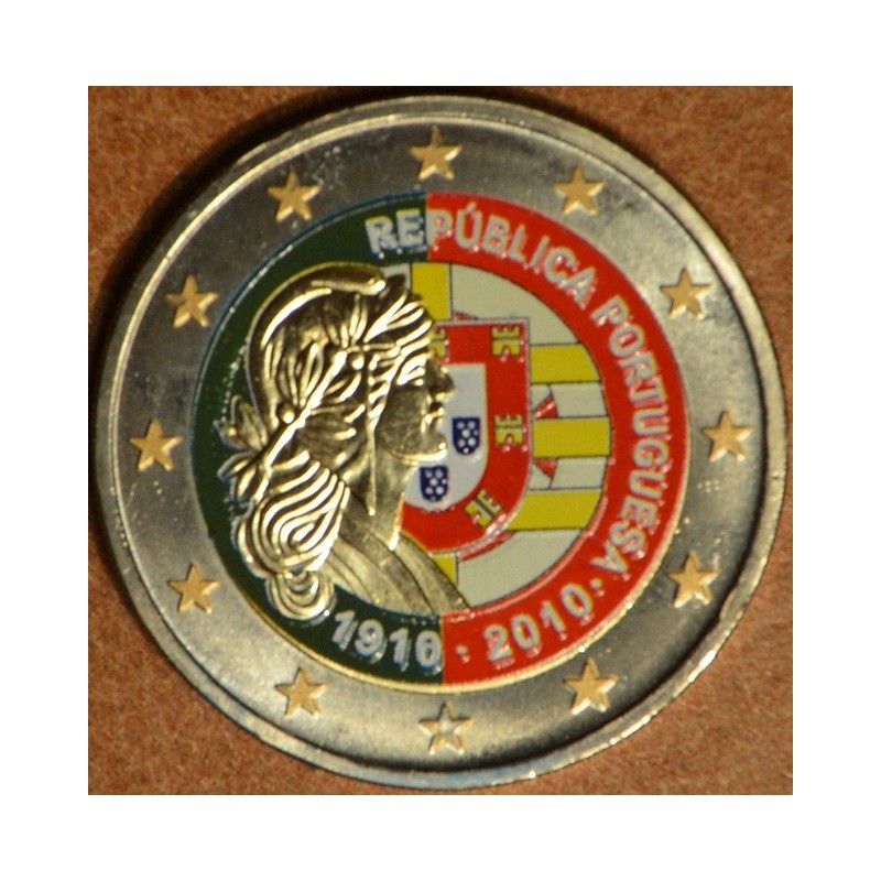 euroerme érme 2 Euro Portugália 2010 - 100 éves a Portugál Köztársa...