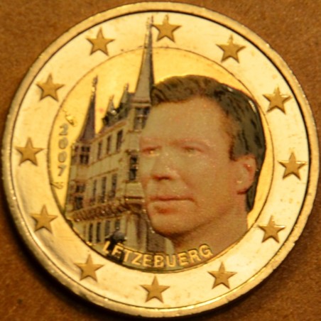 euroerme érme 2 Euro Luxemburg 2007 - A nagyhercegi palota (színeze...