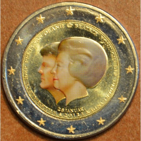 euroerme érme 2 Euro Hollandia 2013 - Dupla portré III. (színezett ...