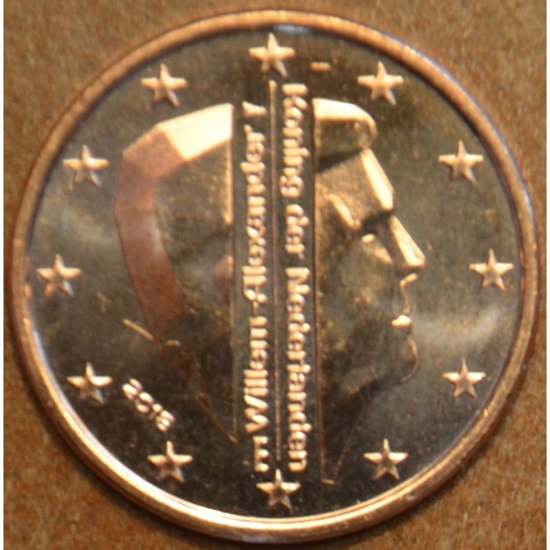 Euromince mince 1 cent Holandsko 2018 - Kráľ Willem Alexander (UNC)