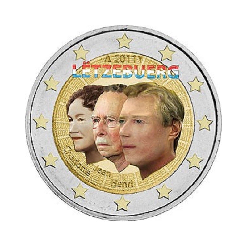 Euromince mince 2 Euro Luxembursko 2011 - 50. výročie vymenovania J...