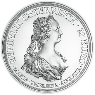 euroerme érme 20 Euro Ausztria 2017 Mária Terézia (Proof)