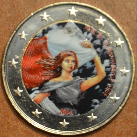 Euromince mince 2 Euro Malta 2014 - Nezávislosť 1964 III. (farebná ...