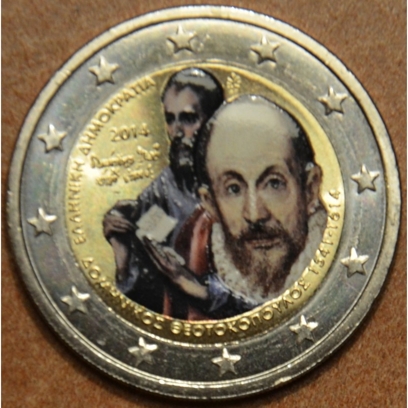 Euromince mince 2 Euro Grécko 2014 - 400. výročie smrti Domenikosa ...