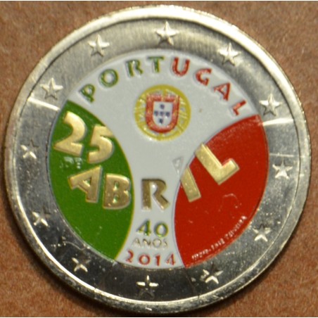 euroerme érme 2 Euro Portugália 2014 - Rózsaszín forradalom III. (s...