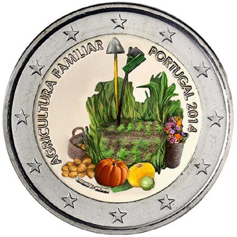 euroerme érme 2 Euro Portugália 2014 - Családi gazdálkodás II. (szí...