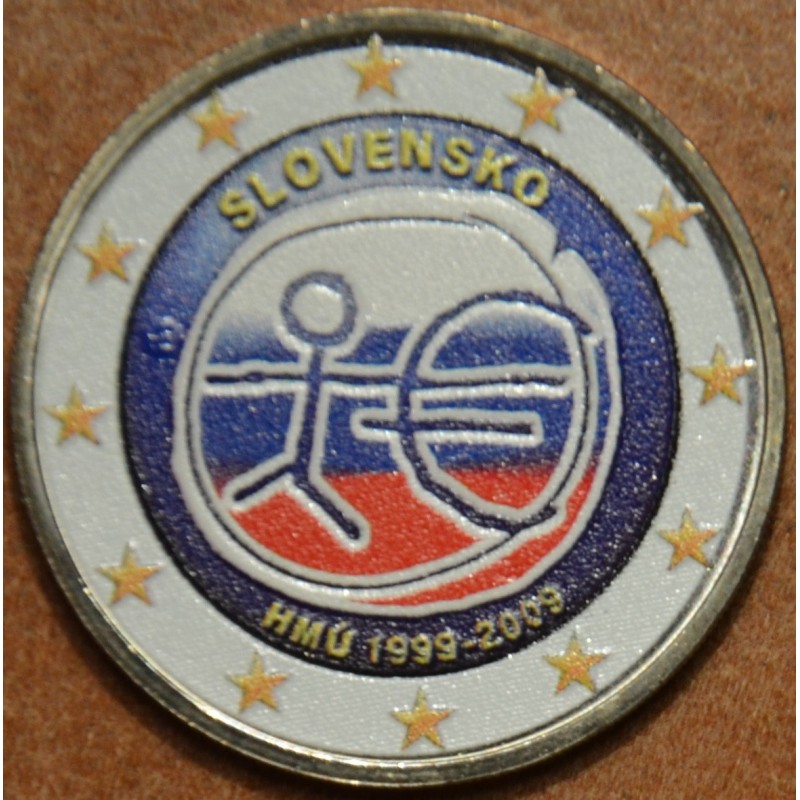 Euromince mince 2 Euro Slovensko 2009 - 10. výročie hospodárskej a ...