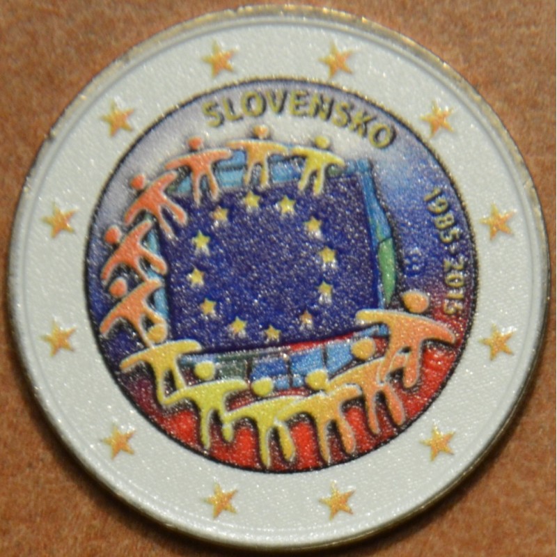 eurocoin eurocoins 2 Euro Slovakia 2015 - 30 years of European flag...